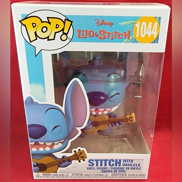 Stitch with ukulele funko # 1044 (nib) - Picture 2 of 7